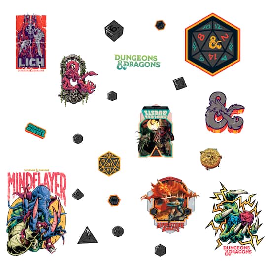 RoomMates Dungeons & Dragons Peel & Stick Wall Decals